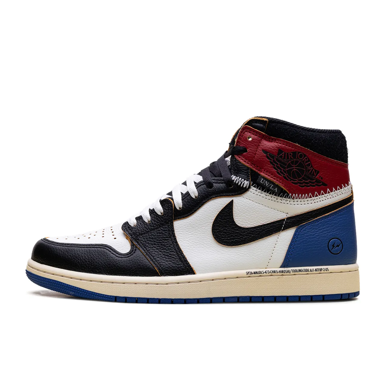 Jordan 1 Retro High OG SP Fragment x Union LA Varsity Red Sport Royal