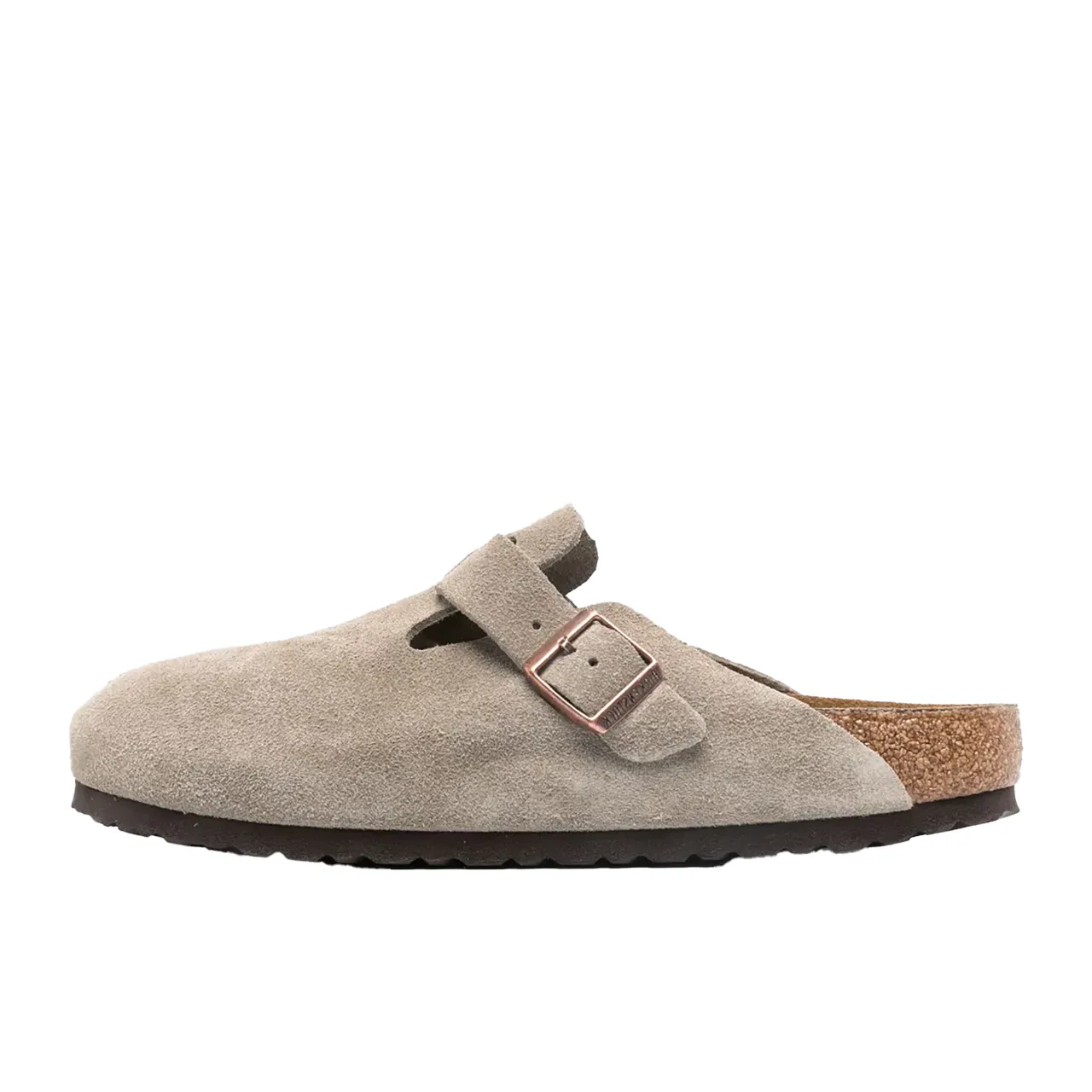 Birkenstock Boston Soft Footbed Suede Taupe