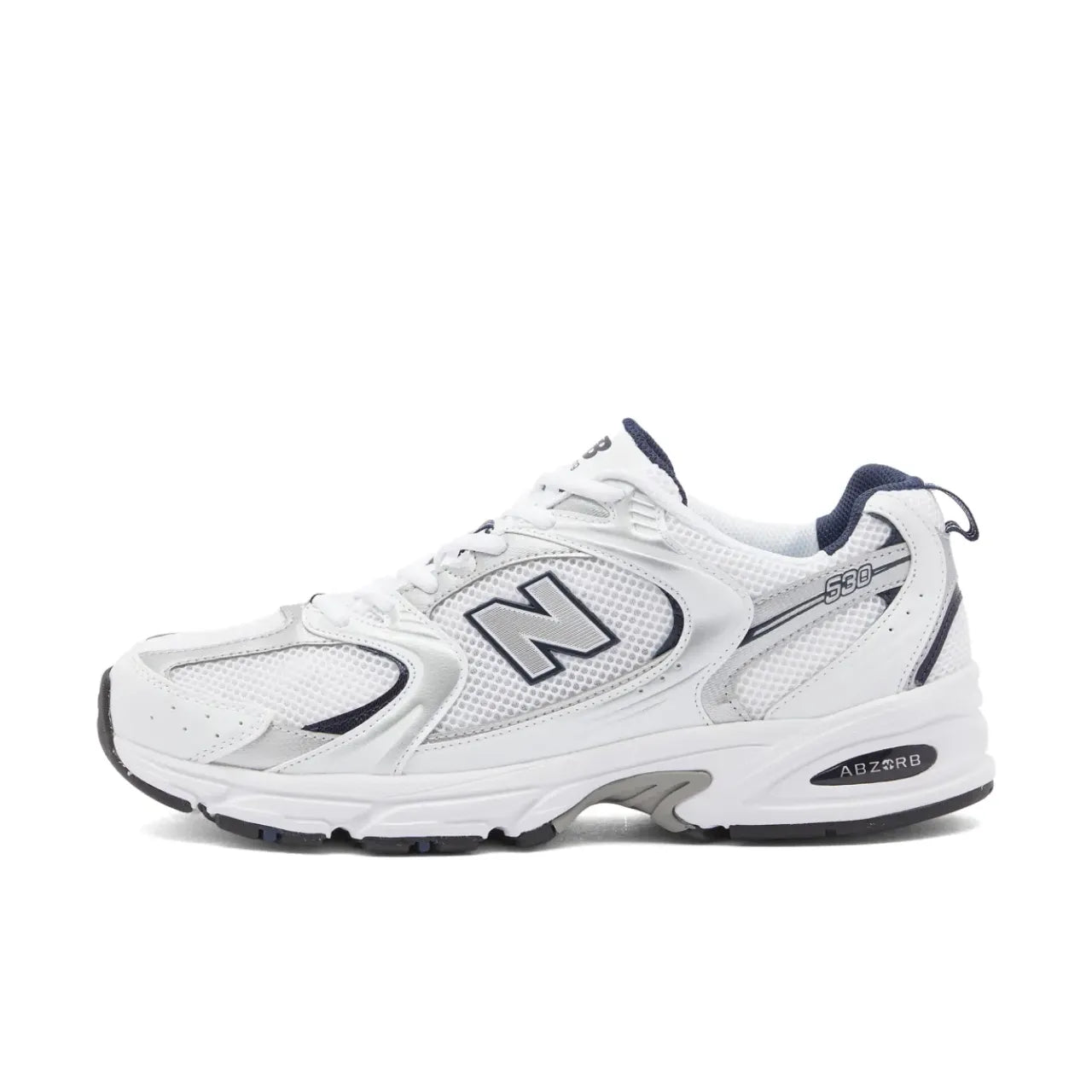 New Balance 530 White Silver Navy