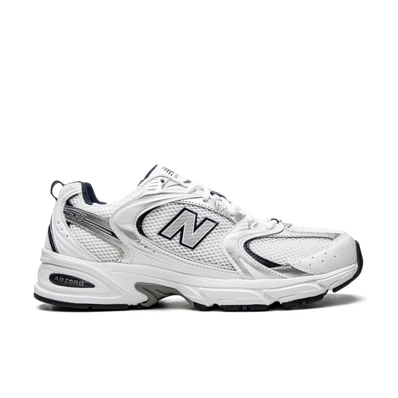 New Balance 530 White Silver Navy