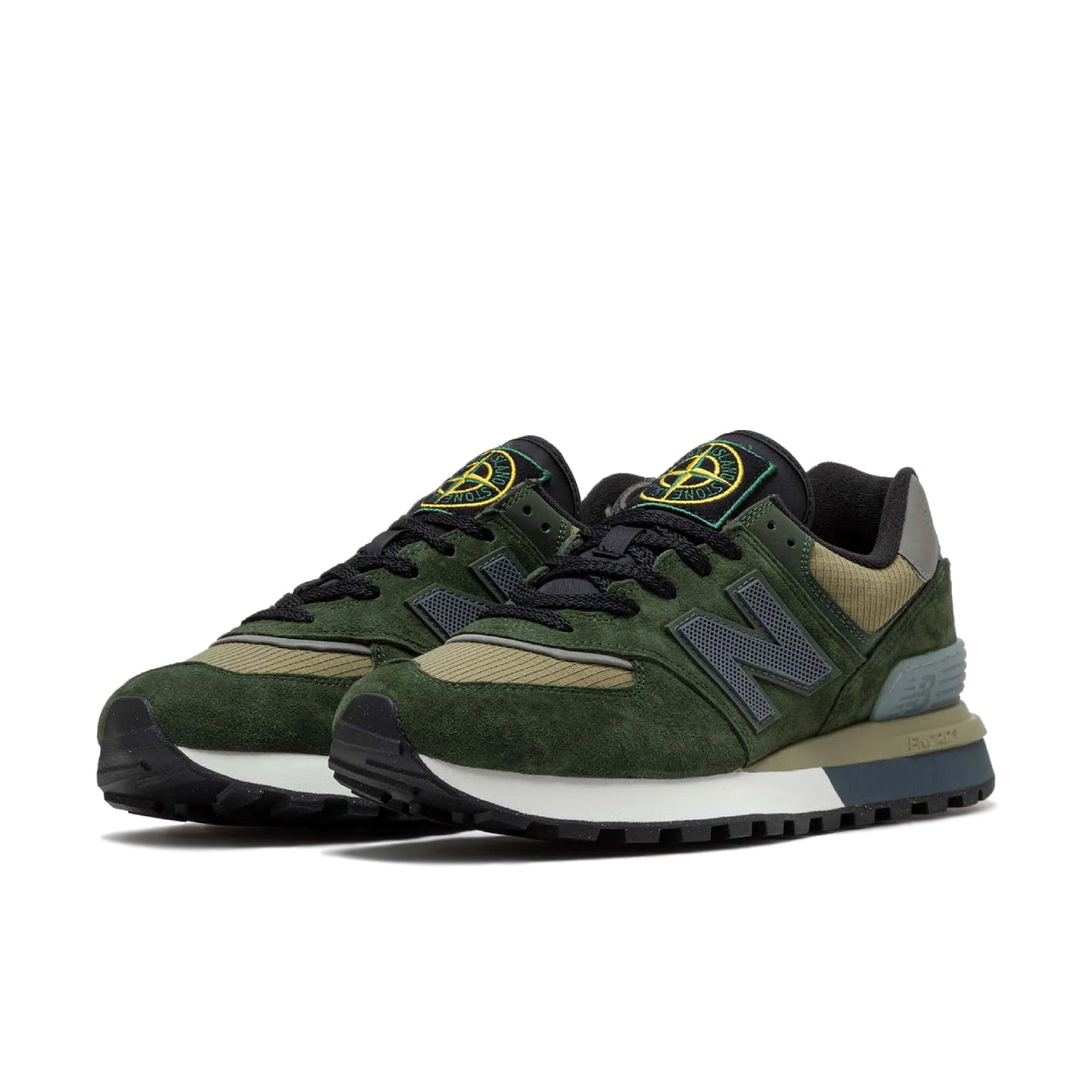 New Balance 574 Legacy Stone Island Dark Green - U574LGIL - Medial