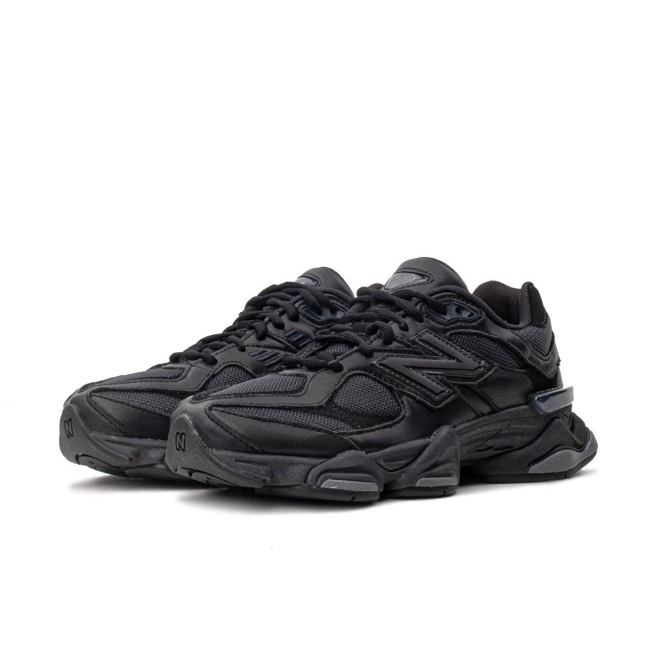 New Balance 9060 Triple Black Leather - U9060NRI - Medial