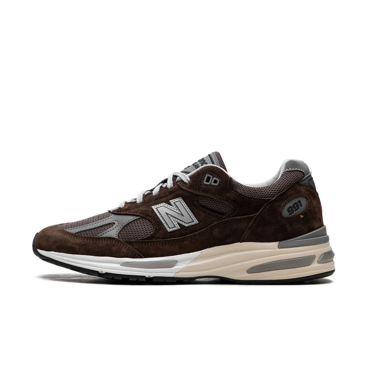 New Balance 991v2 MiUK Pinecone - U991BR2 - Left