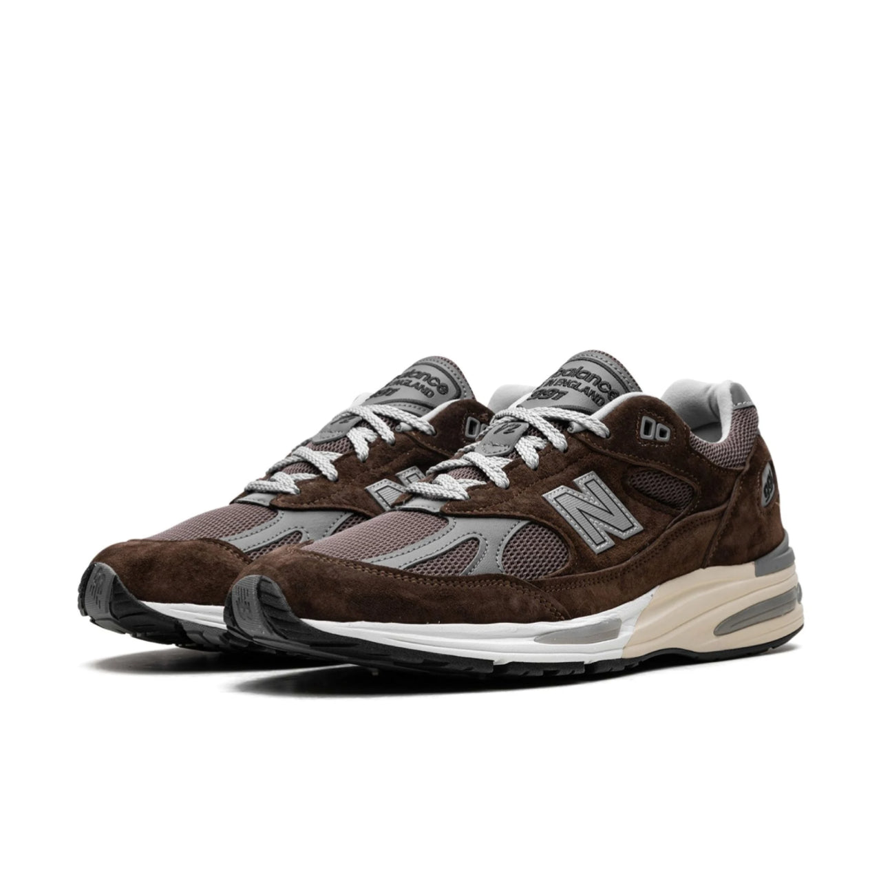 New Balance 991v2 MiUK Pinecone - U991BR2 - Medial