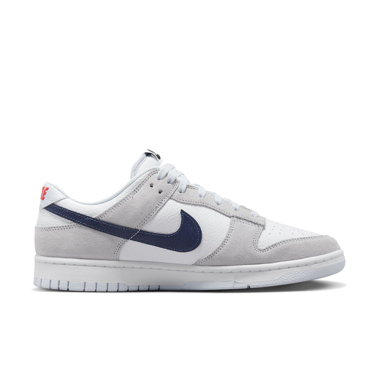 Nike Dunk Low White Grey Navy Aqua Mini Swoosh - FJ4227-001 - Right