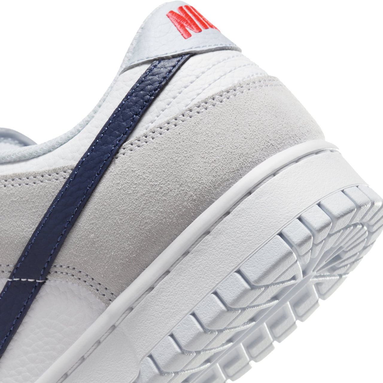 Nike Dunk Low White Grey Navy Aqua Mini Swoosh - FJ4227-001 - Detail