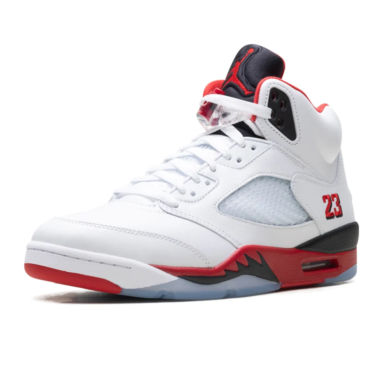 Jordan 5 Retro Fire Red Black Tongue