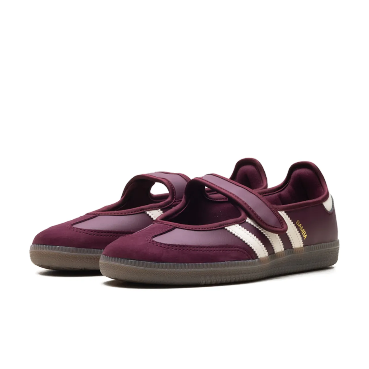 adidas Samba Jane Maroon Cream White - 2
