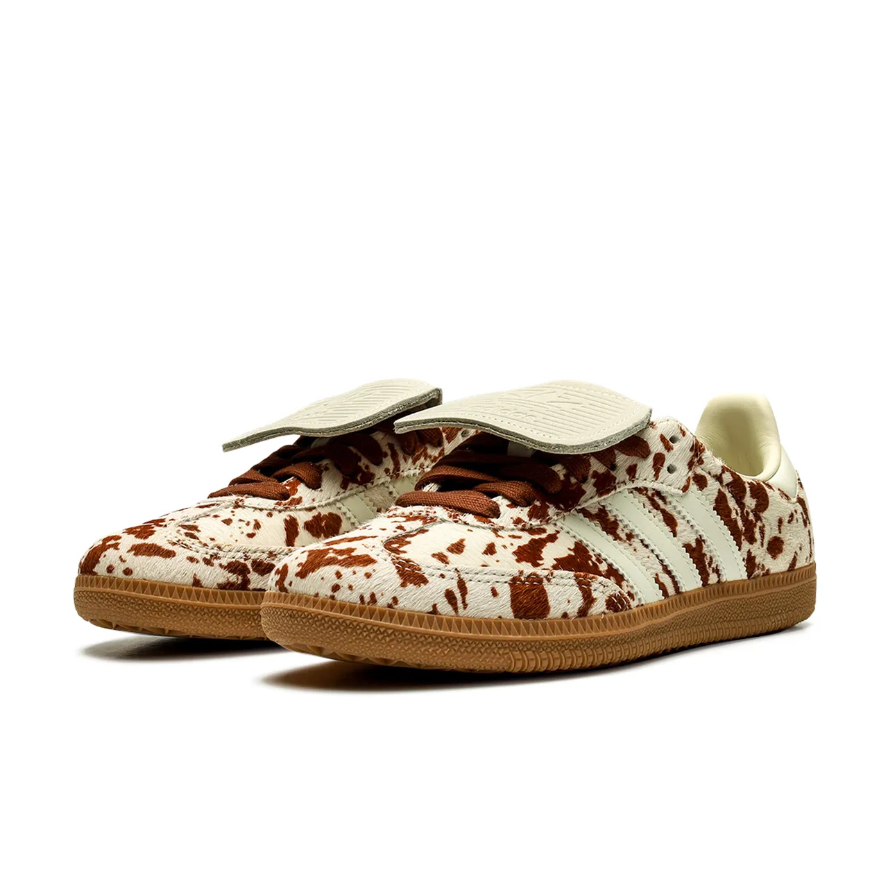 adidas Samba LT Cow Print Brown White - 2