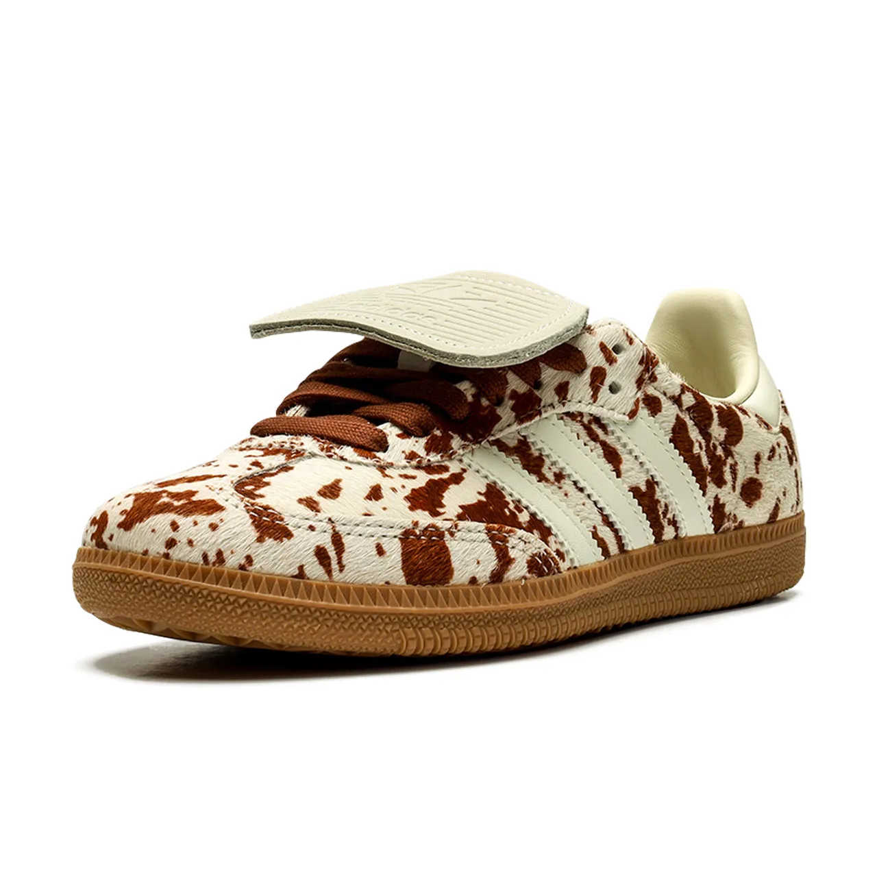 adidas Samba LT Cow Print Brown White - 4