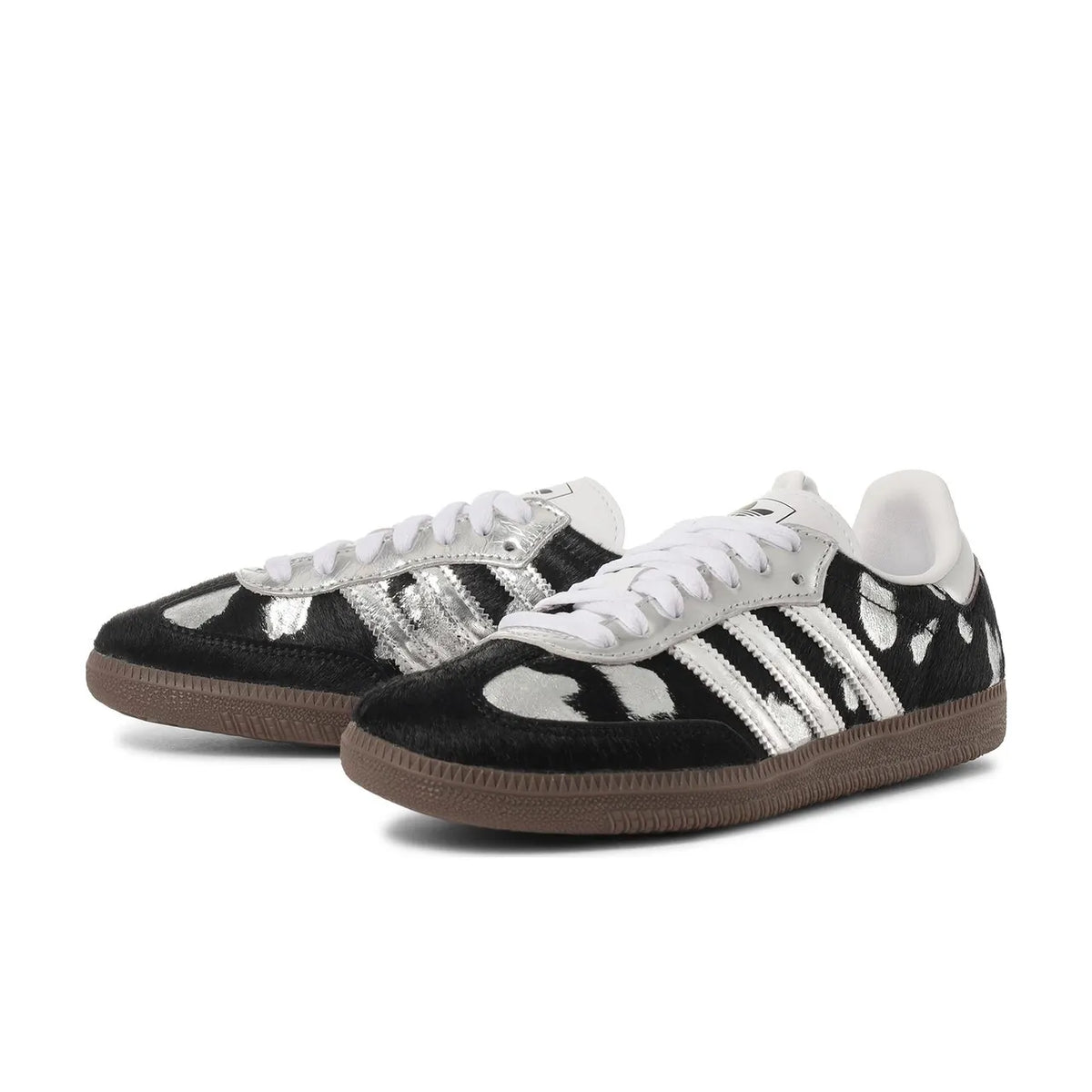 adidas Samba OG Black Pony Hair Silver Metallic - 2