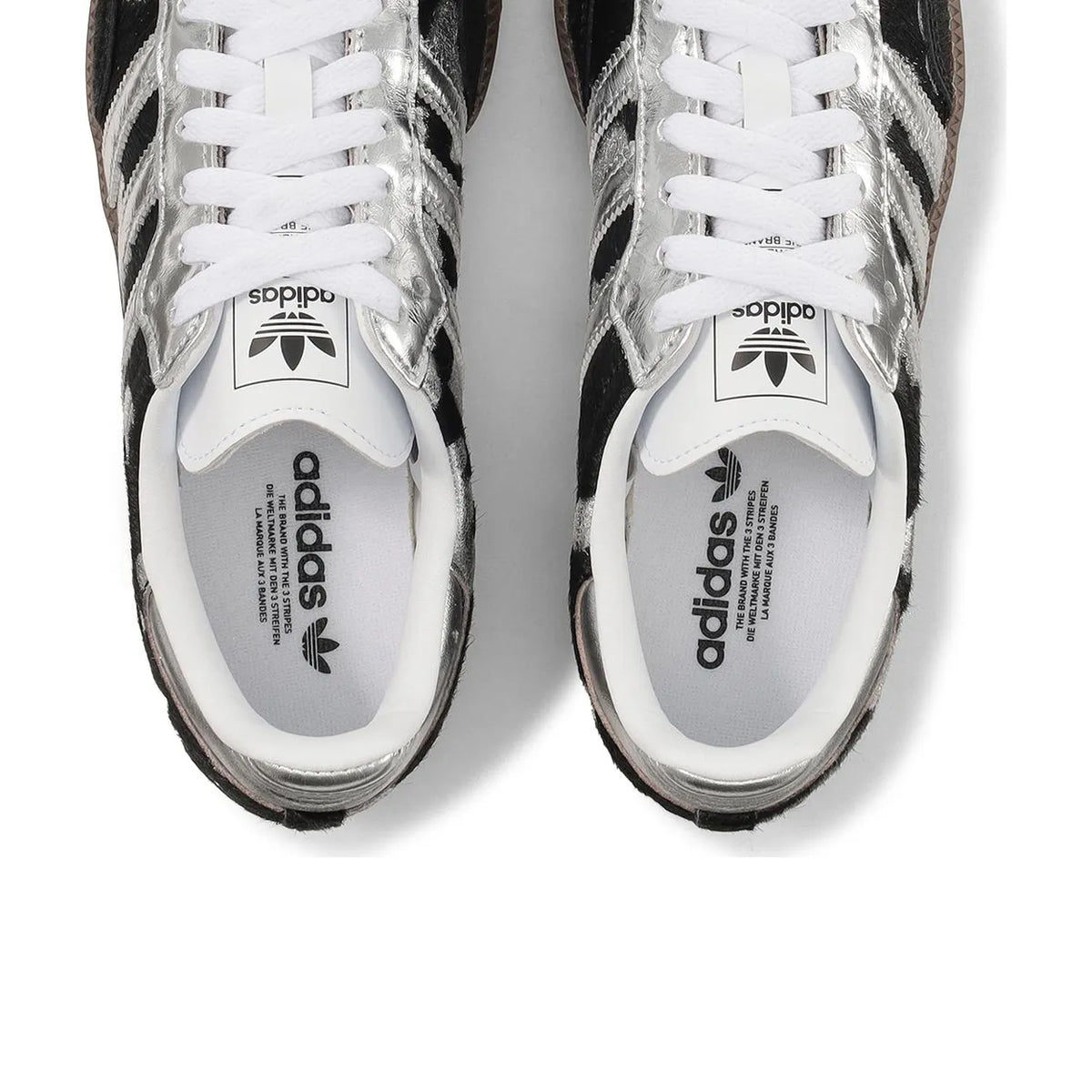 adidas Samba OG Black Pony Hair Silver Metallic - 3