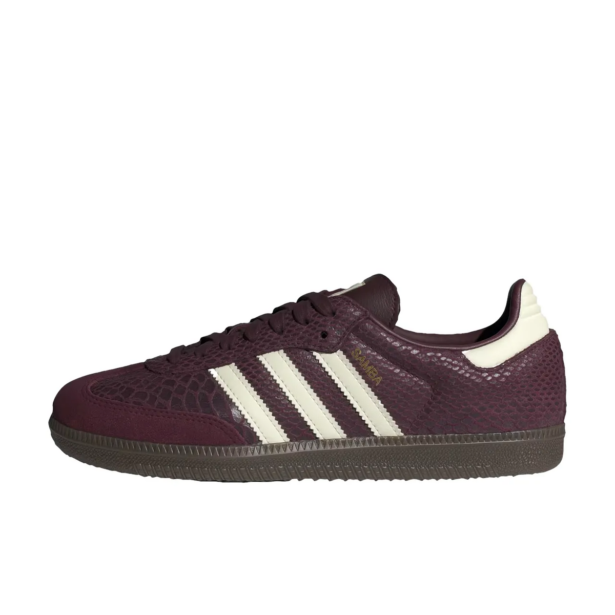 adidas Samba OG Snakeskin Maroon Cream White - 1