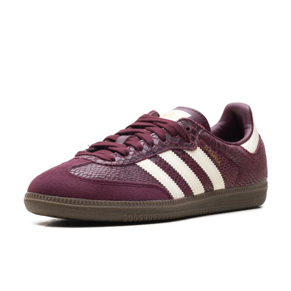 adidas Samba OG Snakeskin Maroon Cream White - 4