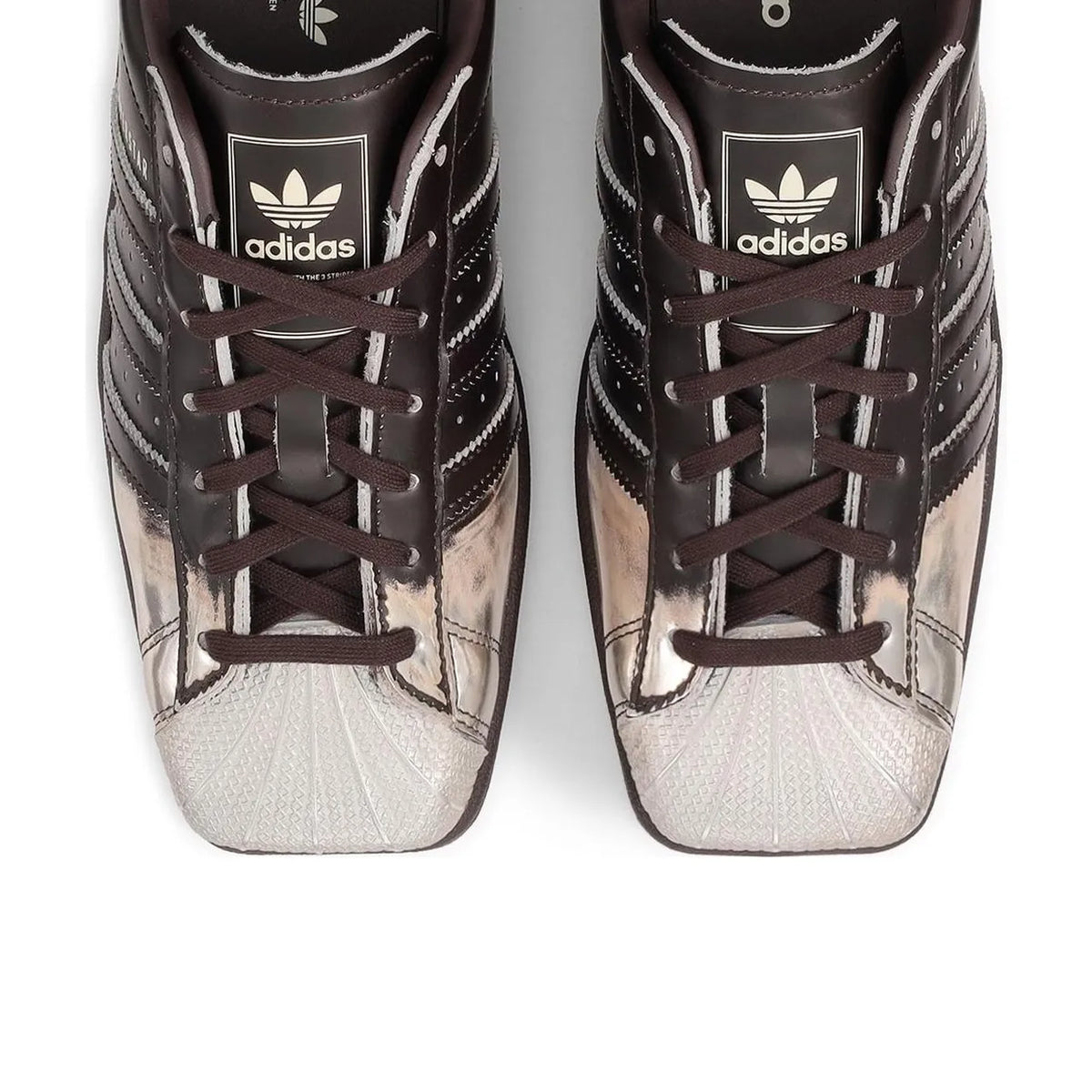 adidas Superstar Square Toe Aurora Coffee Silver Metallic - 1