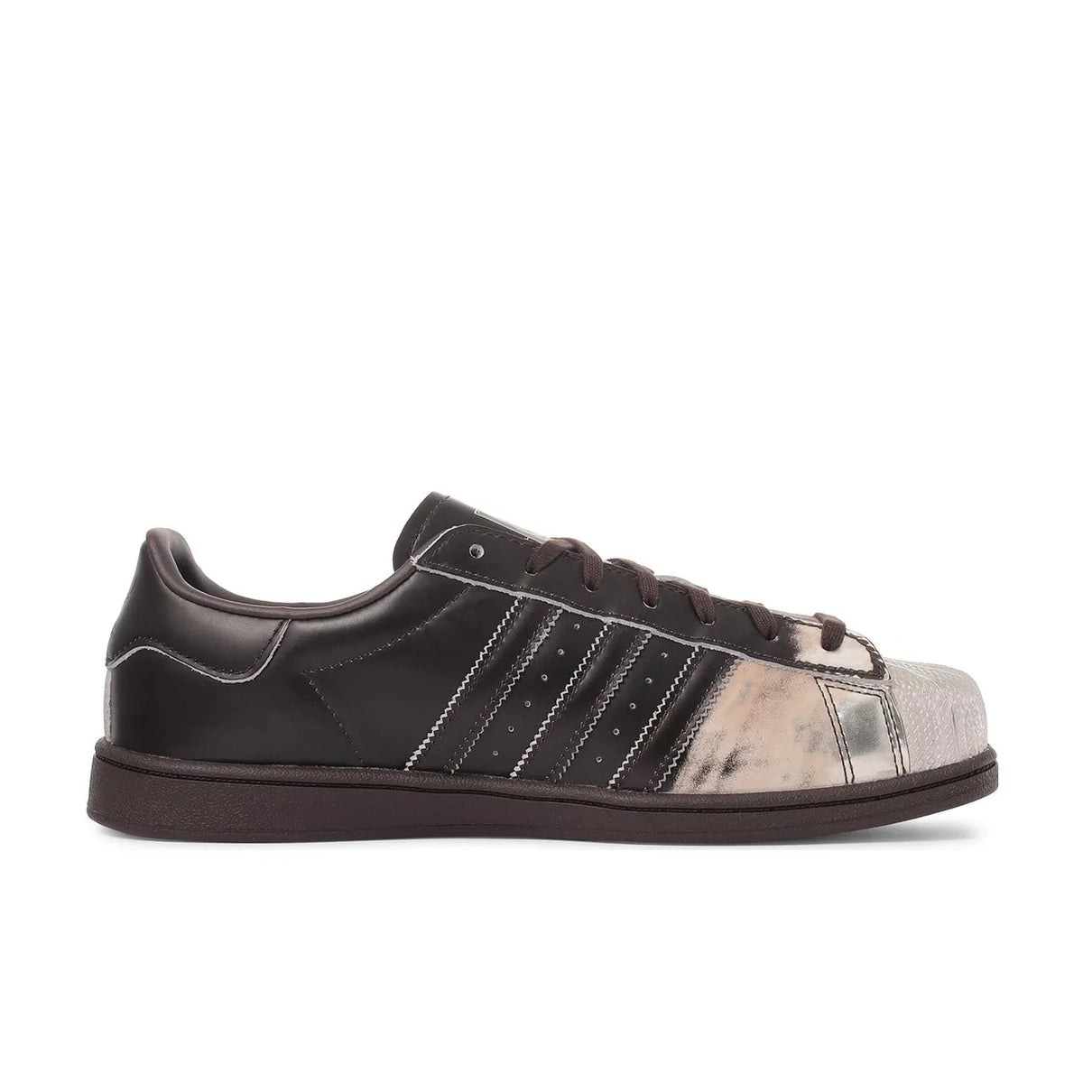 adidas Superstar Square Toe Aurora Coffee Silver Metallic - 5