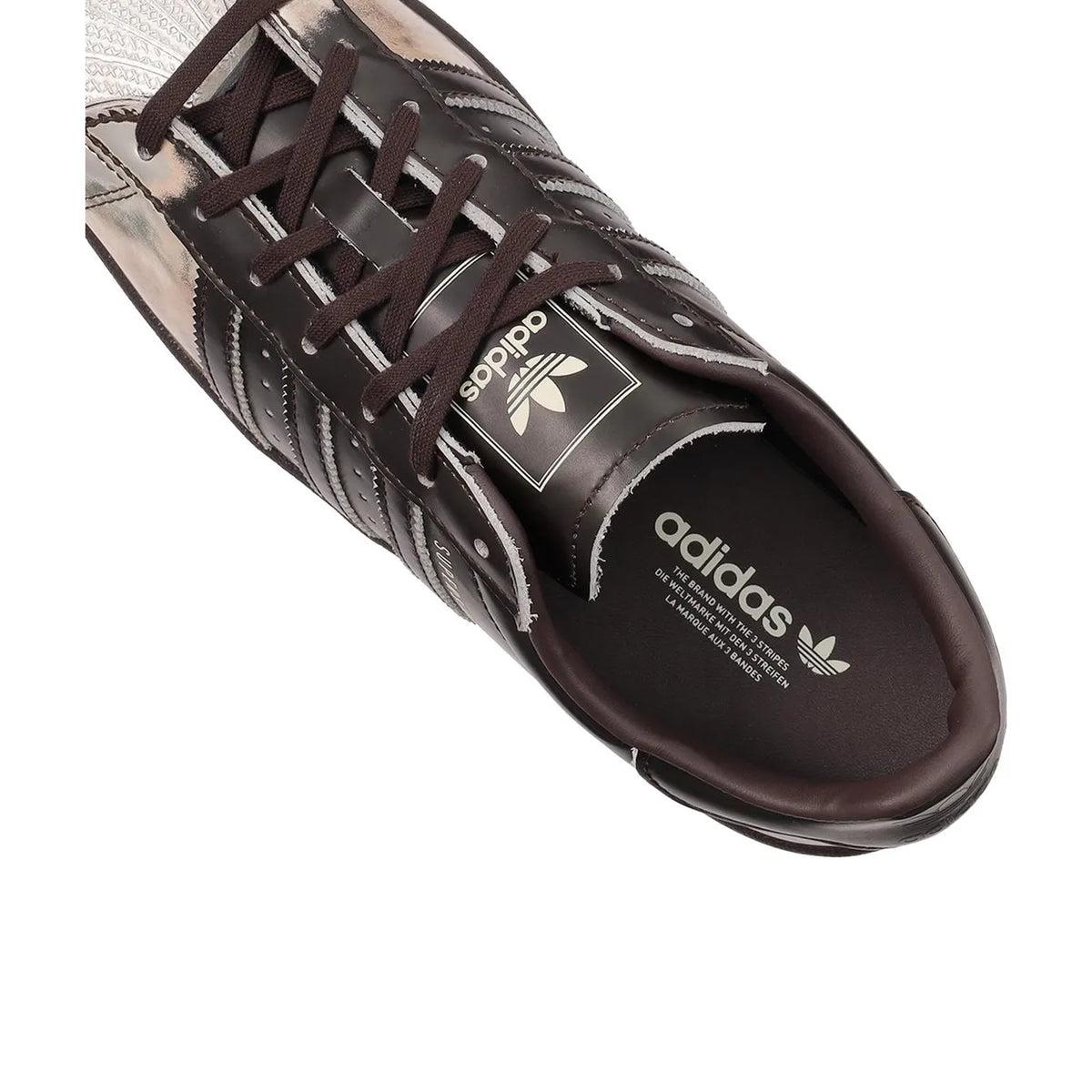 adidas Superstar Square Toe Aurora Coffee Silver Metallic - 7