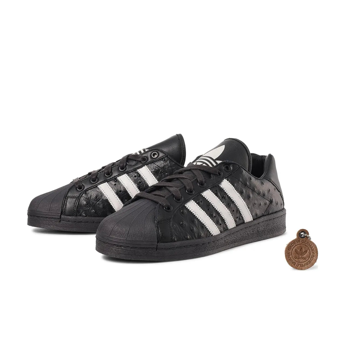 adidas Ultrastar Black White Ostrich Made in Germany - 2