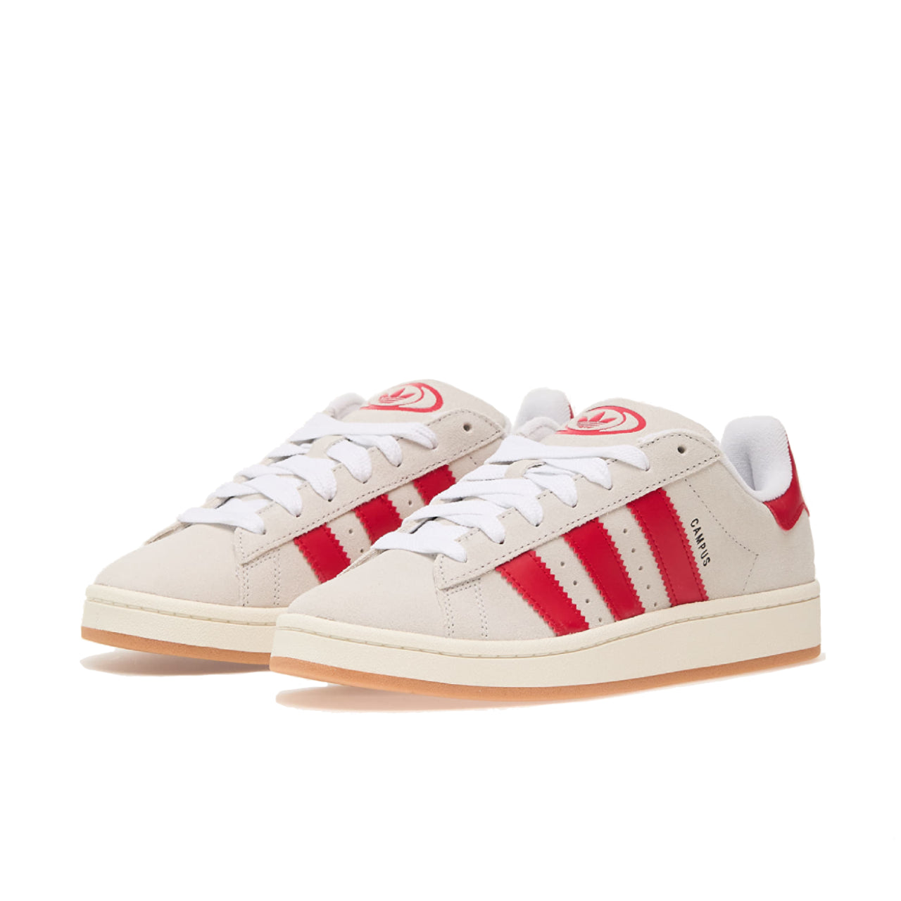 adidas Campus 00s Crystal White Better Scarlet - GY0037 - Medial