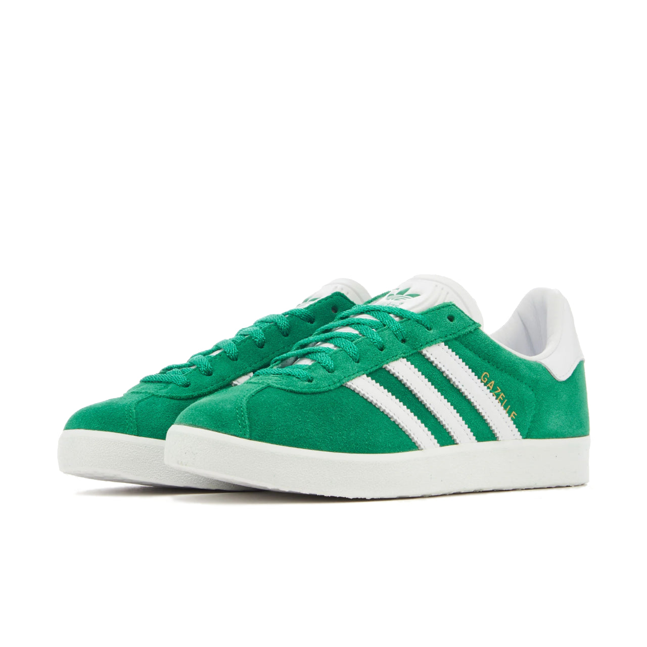 adidas Gazelle 85 Green White Gold Metallic - IE2165 - medial