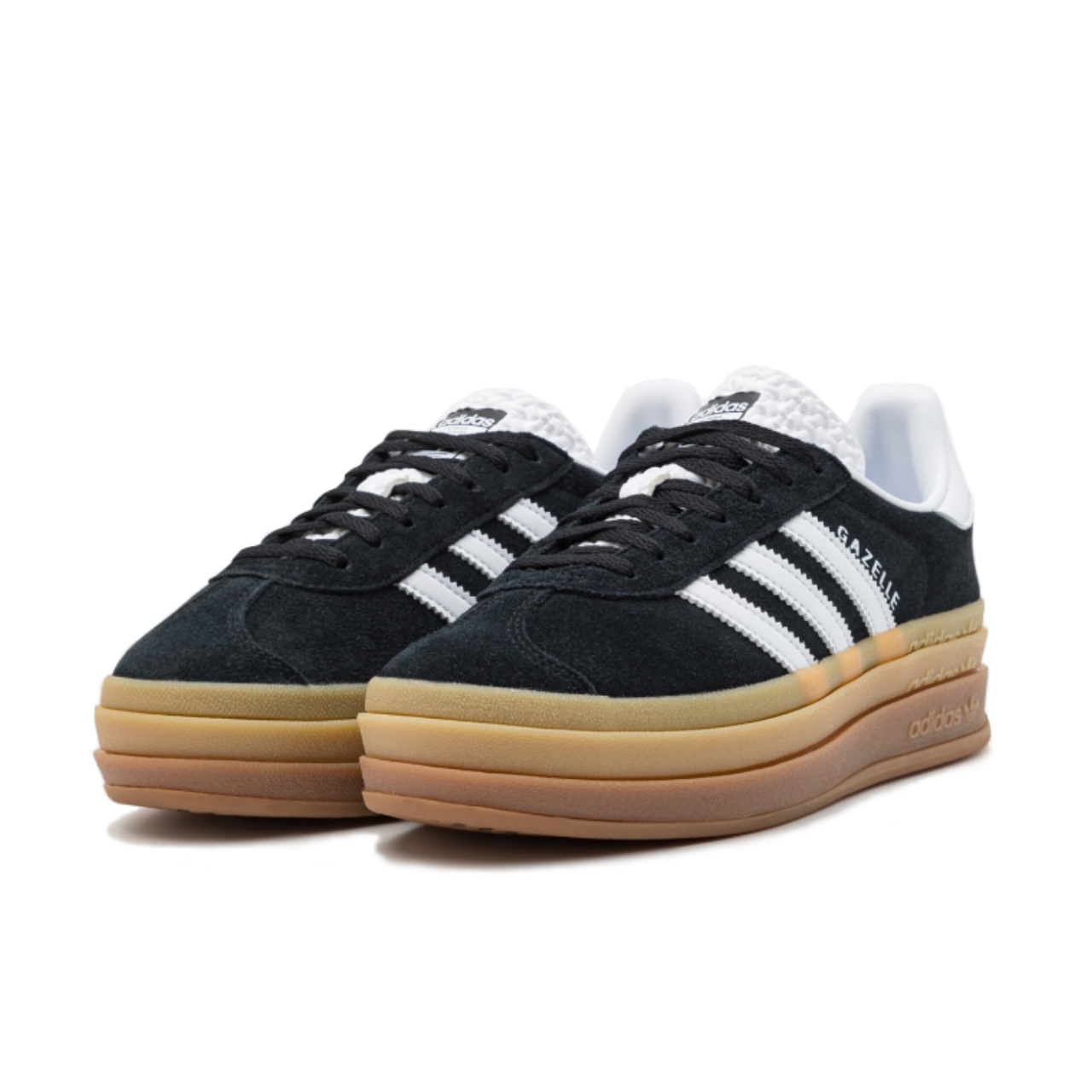 adidas Gazelle Bold Black White Gum - IE0876 - Medial