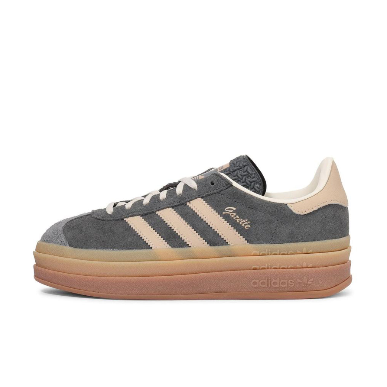 adidas Gazelle Bold Grey Magic Beige Gum - IE0428 - Left