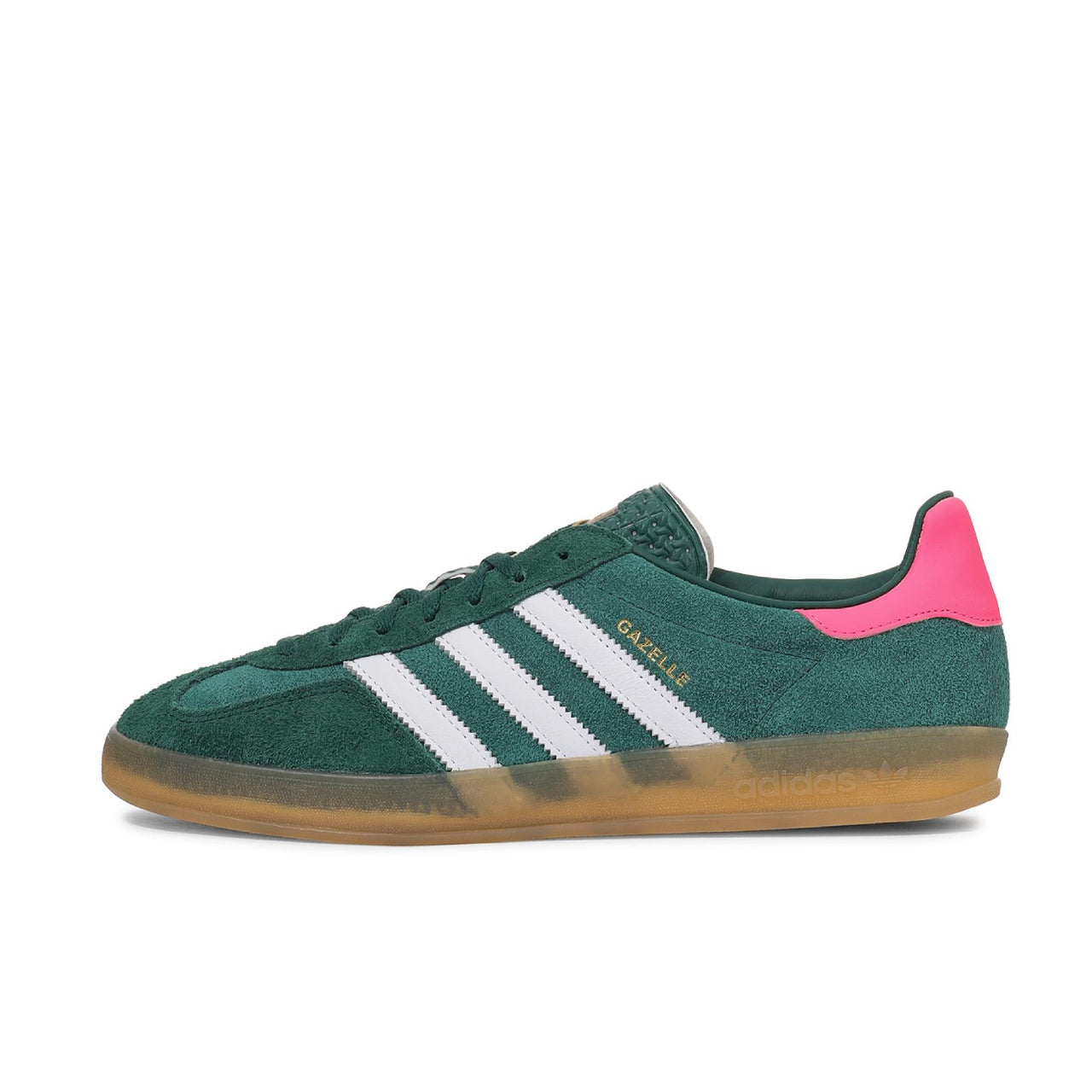 adidas Gazelle Indoor Collegiate Green Lucid Pink - IG9979 - Left