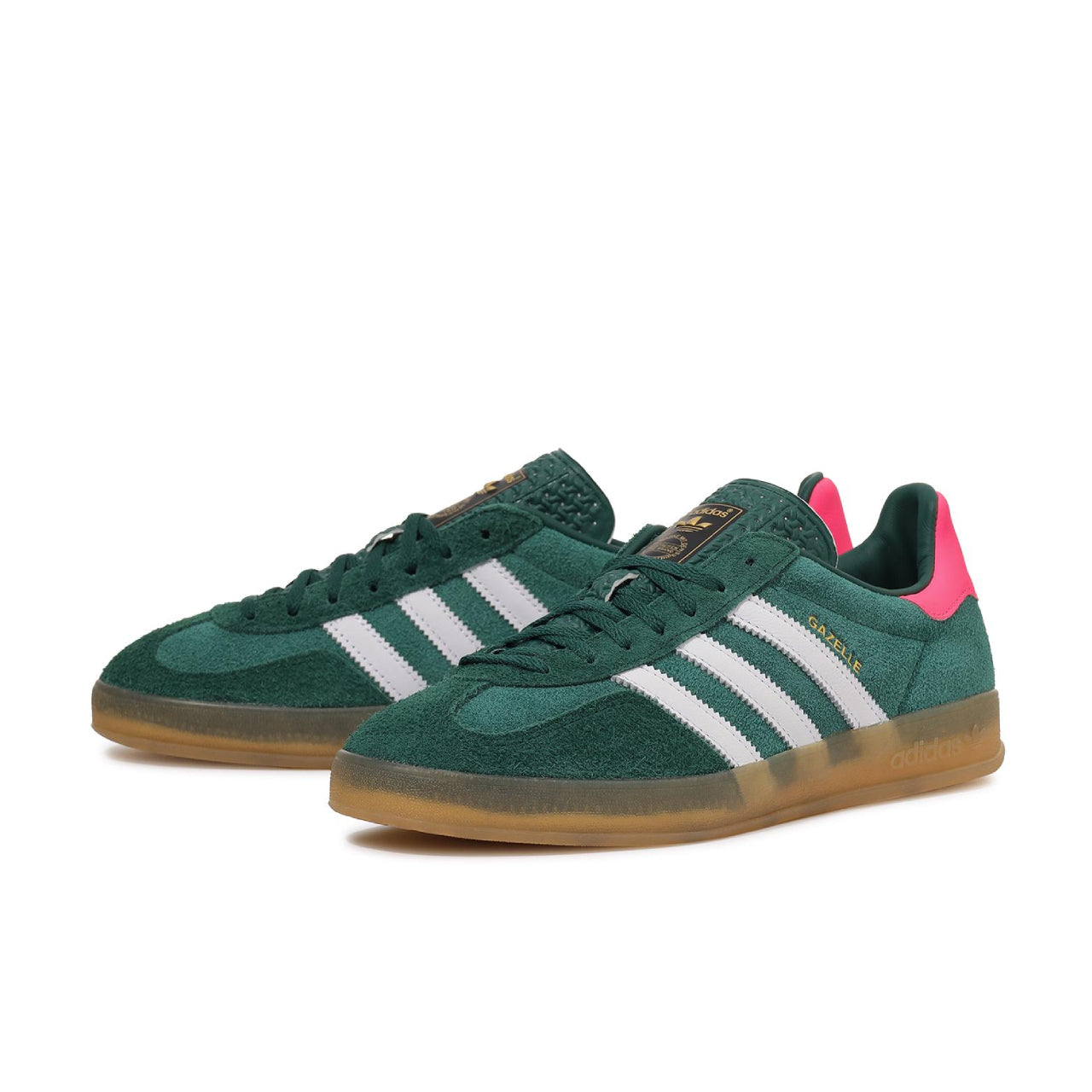 adidas Gazelle Indoor Collegiate Green Lucid Pink - IG9979 - Medial