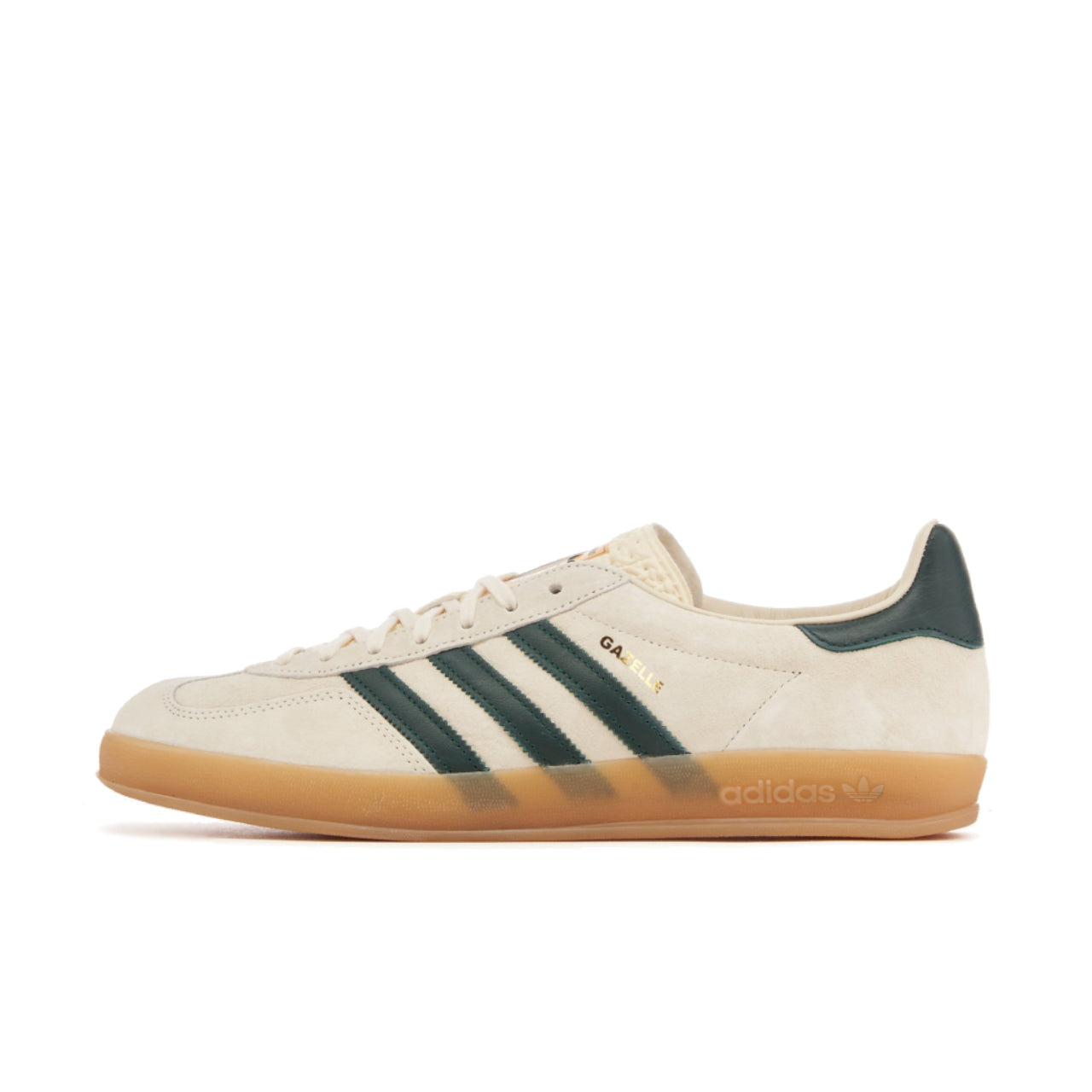 adidas Gazelle Indoor Cream White Collegiate Green Gum - IH7502 - Left