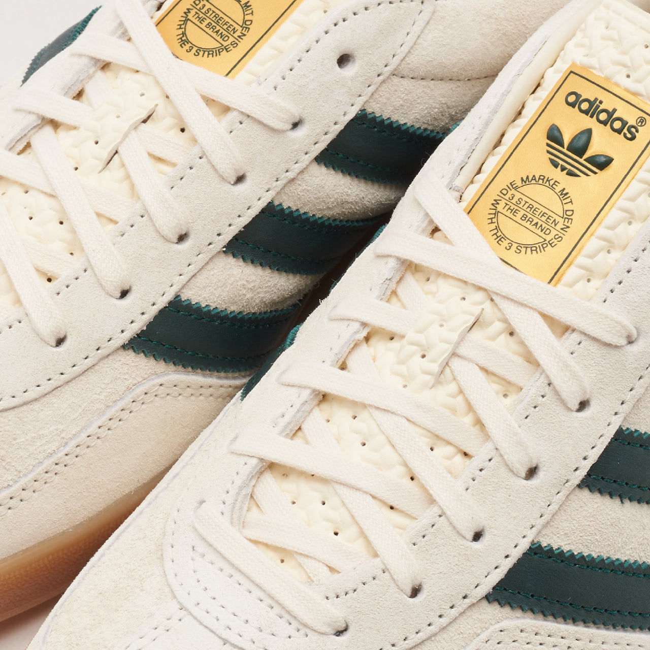 adidas Gazelle Indoor Cream White Collegiate Green Gum - IH7502 - Detail