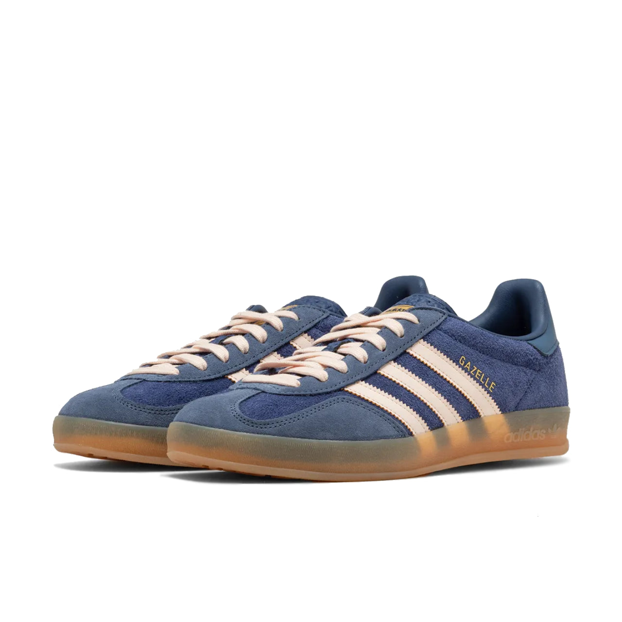 adidas Gazelle Indoor Dark Blue Bliss Orange - JI0322 - Medial