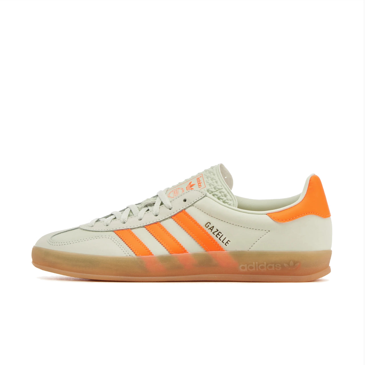 adidas Gazelle Indoor Linen Green Solar Orange - IF6982 - Left