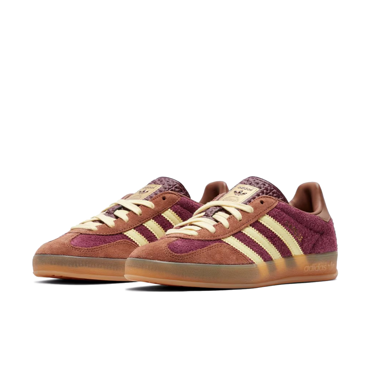 adidas Gazelle Indoor Maroon Almost Yellow - JI0324 - Medial