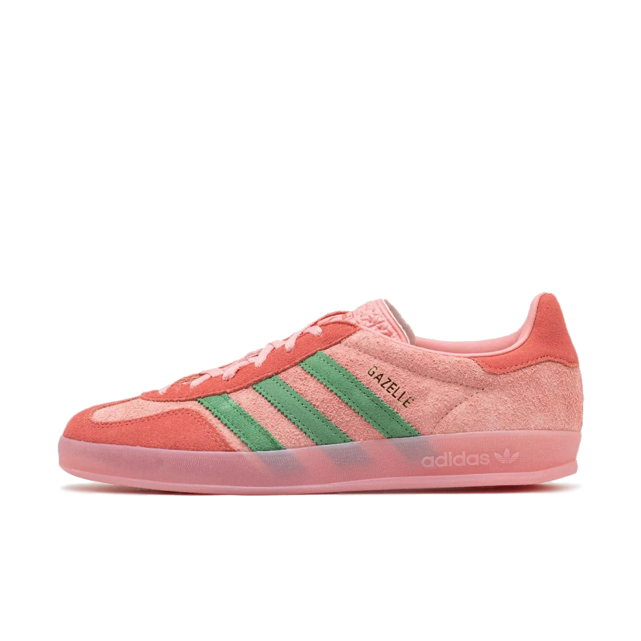 adidas Gazelle Indoor Semi Pink Spark Preloved Scarlet - IG6782- Left