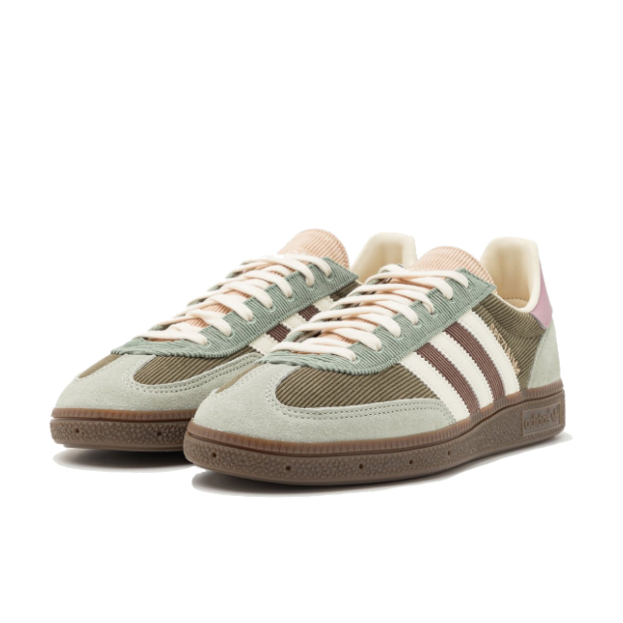 adidas Handball Spezial Silver Green Magic Mauve - IH4891 - Medial