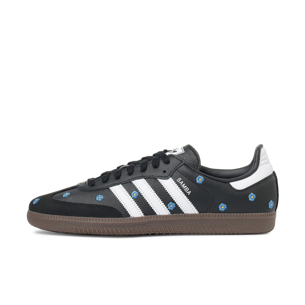 adidas Samba Light Blue Floral Core Black - IF4397 - Left