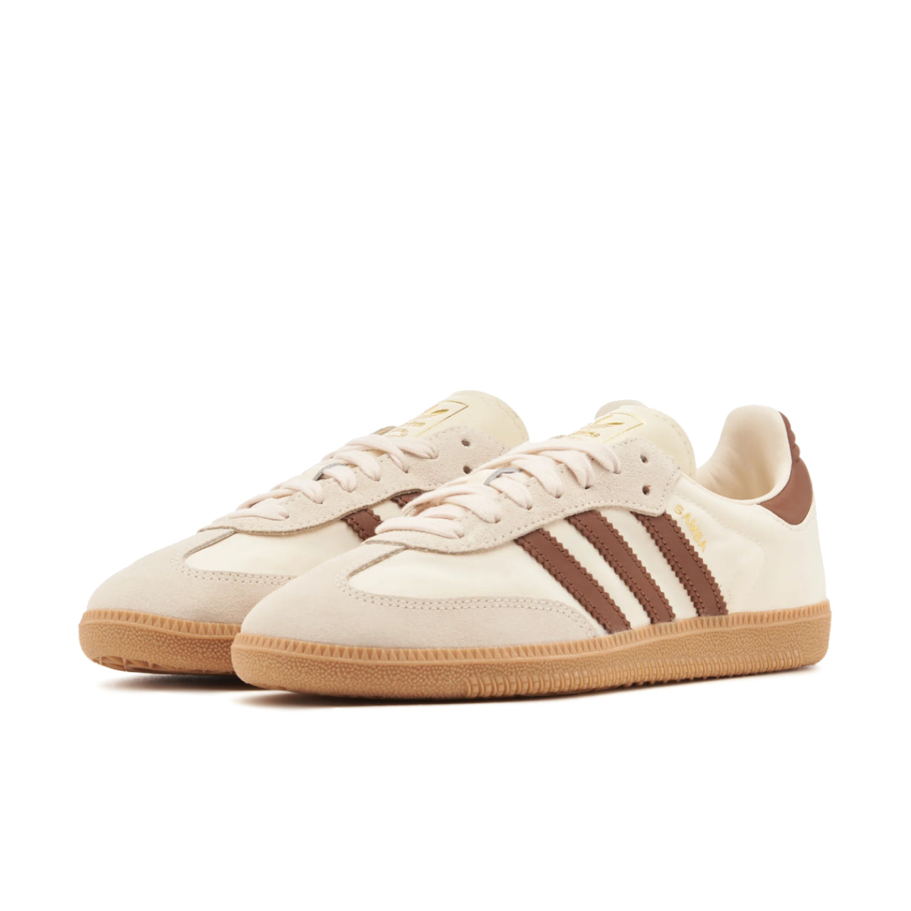 adidas Samba OG Cream White Preloved Brown - ID1447 - Medial