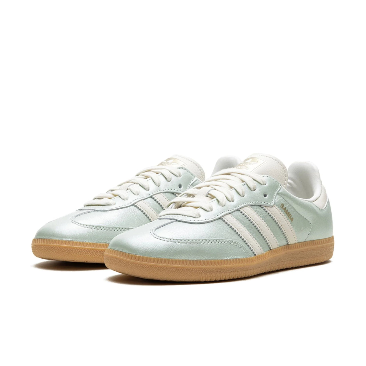 adidas Samba OG Linen Green Metallic - IG1965 - Medial