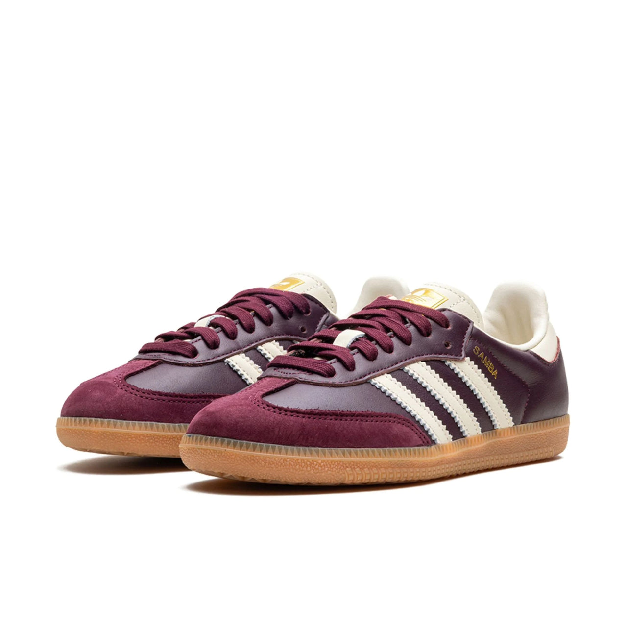 adidas Samba OG Maroon Gold Metallic