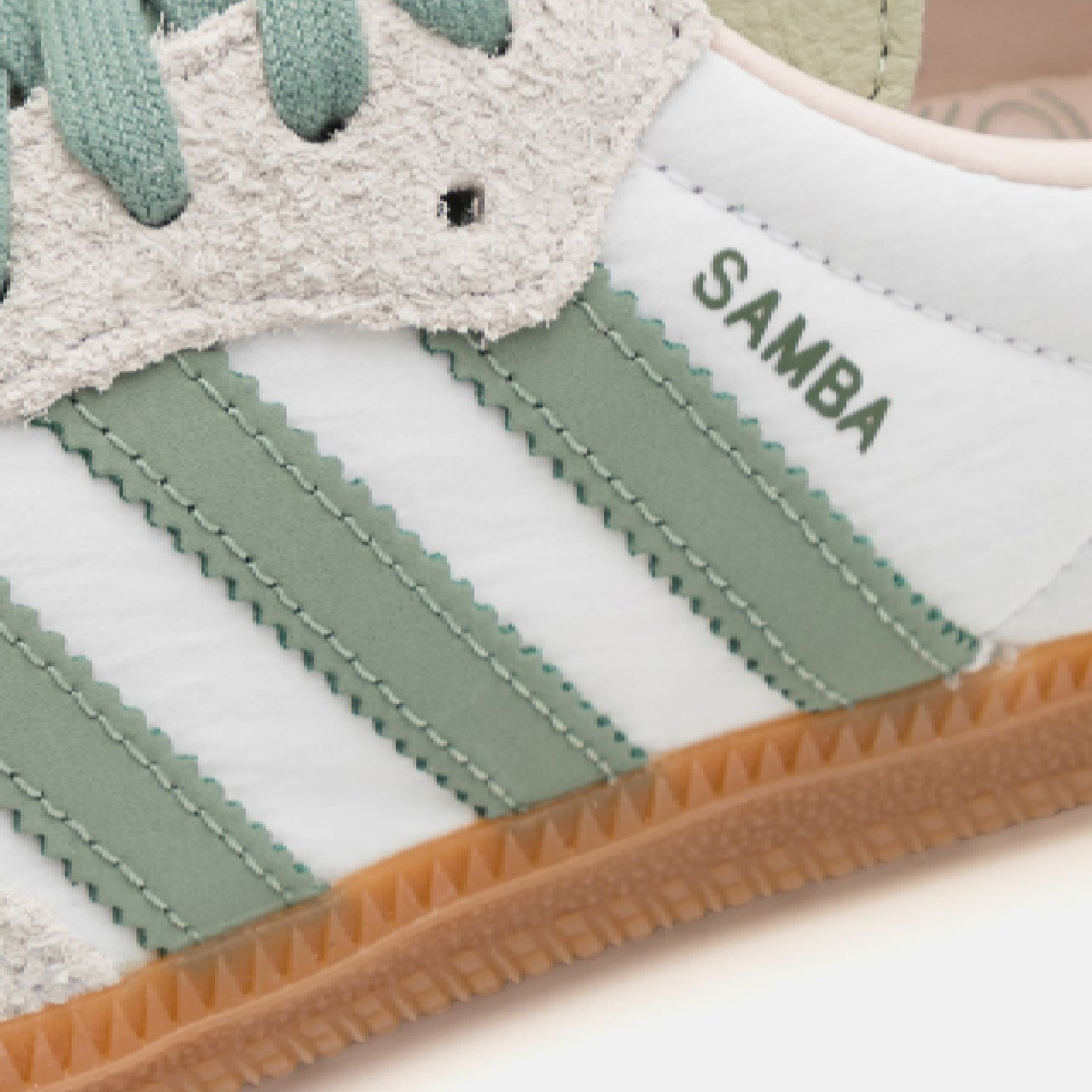 adidas Samba OG Silver Green Putty Mauve - ID0492 - Detail