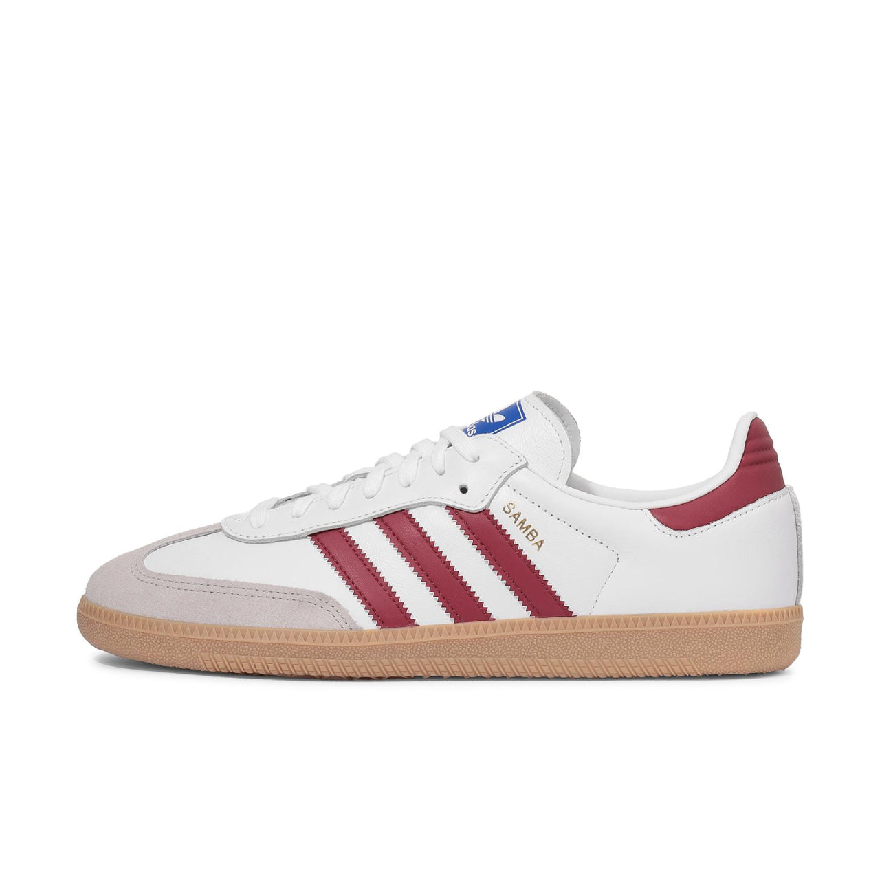 adidas Samba OG White Burgundy Gum - IF3813 - Left