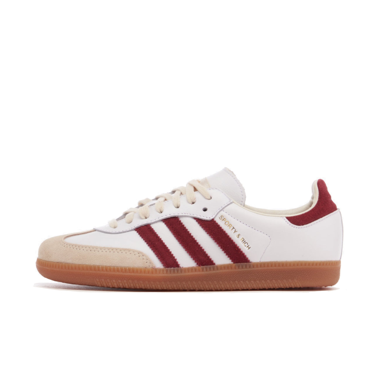 adidas Samba Sporty & Rich White Collegiate Burgundy - IF5660 - Left