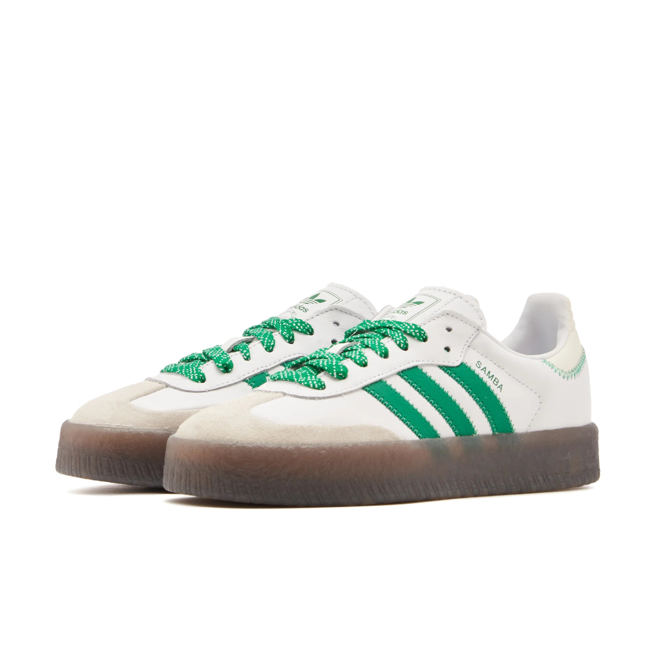 adidas Sambae Cloud White Green - IE9105 - Medial