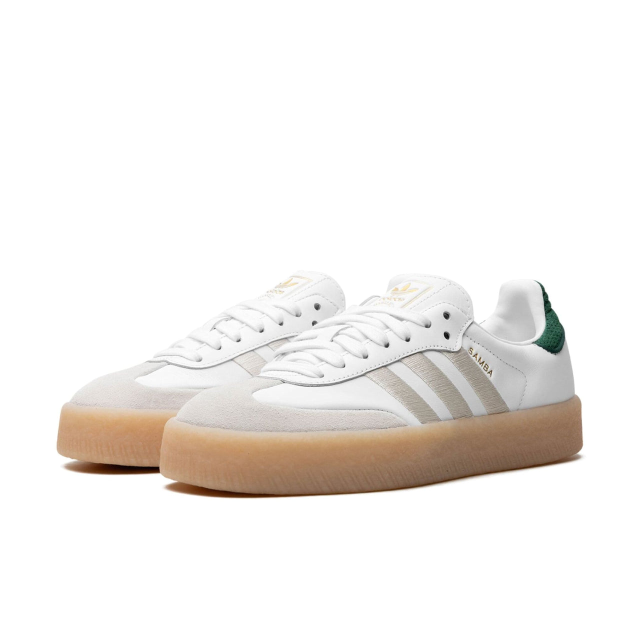 adidas Sambae Off White Aluminum Green - IF7162 - Medial