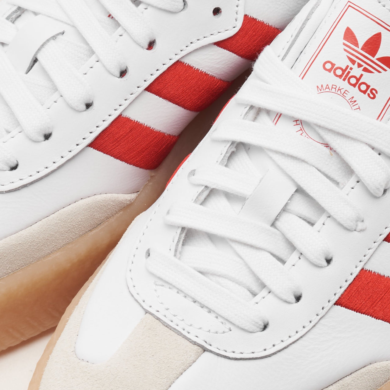 adidas Sambae White Better Scarlet Gum - ID0438 - Detail+