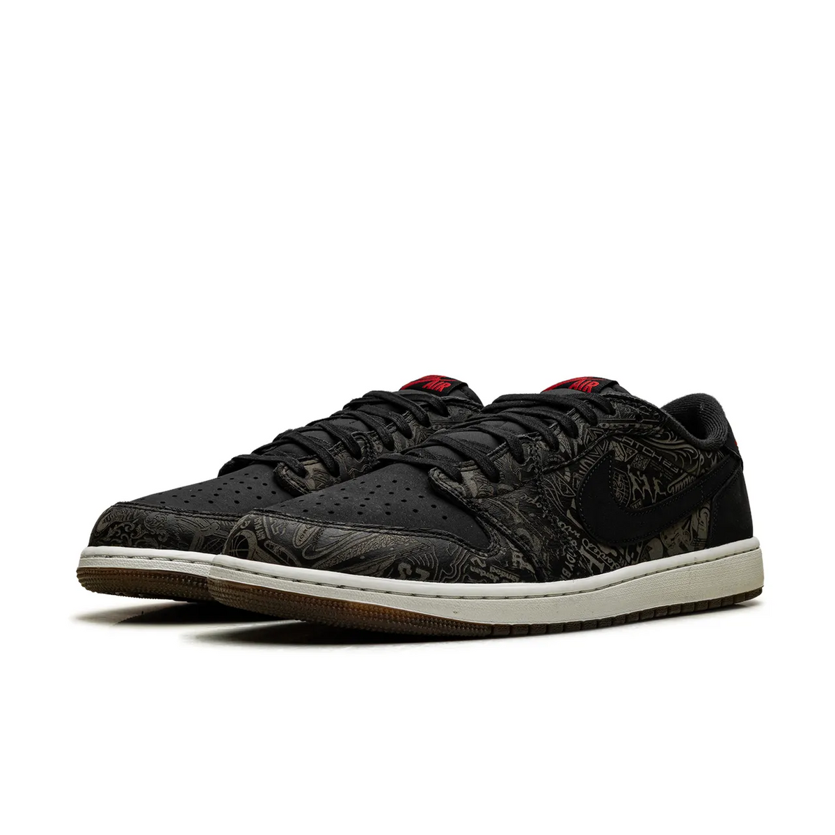 Jordan 1 Retro Low OG Laser Black University Red - 2