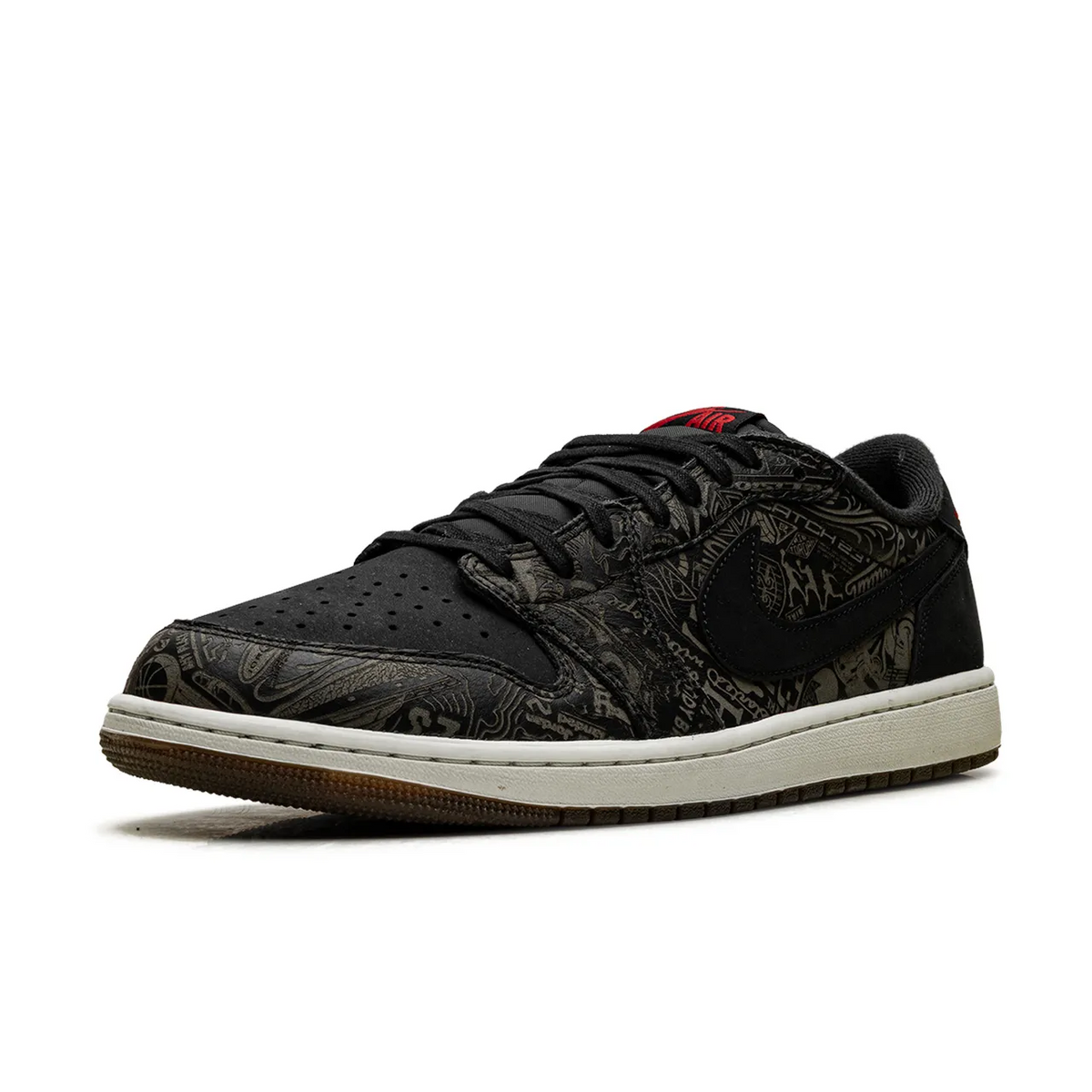 Jordan 1 Retro Low OG Laser Black University Red - 4