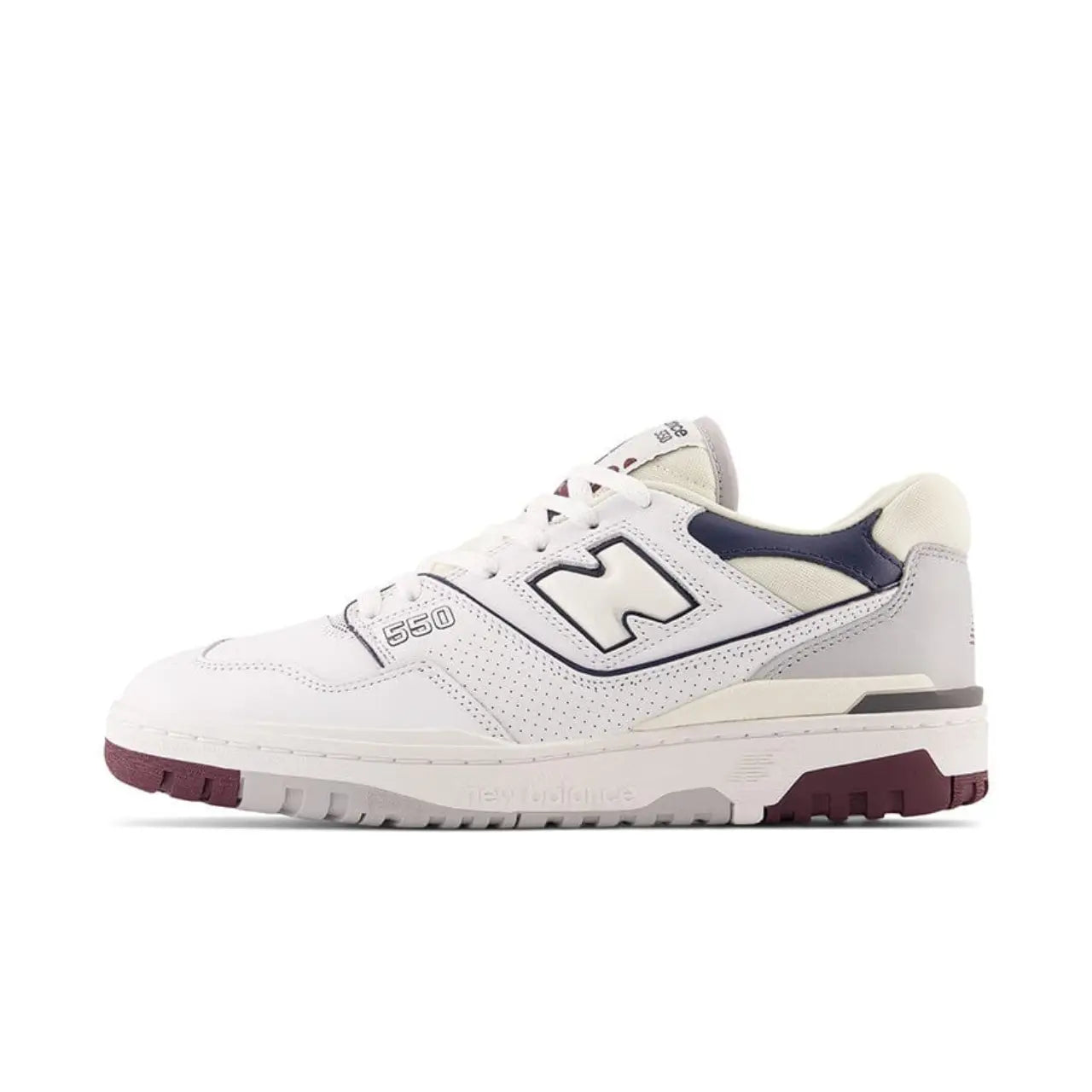 New Balance 550 White Natural Indigo Burgundy