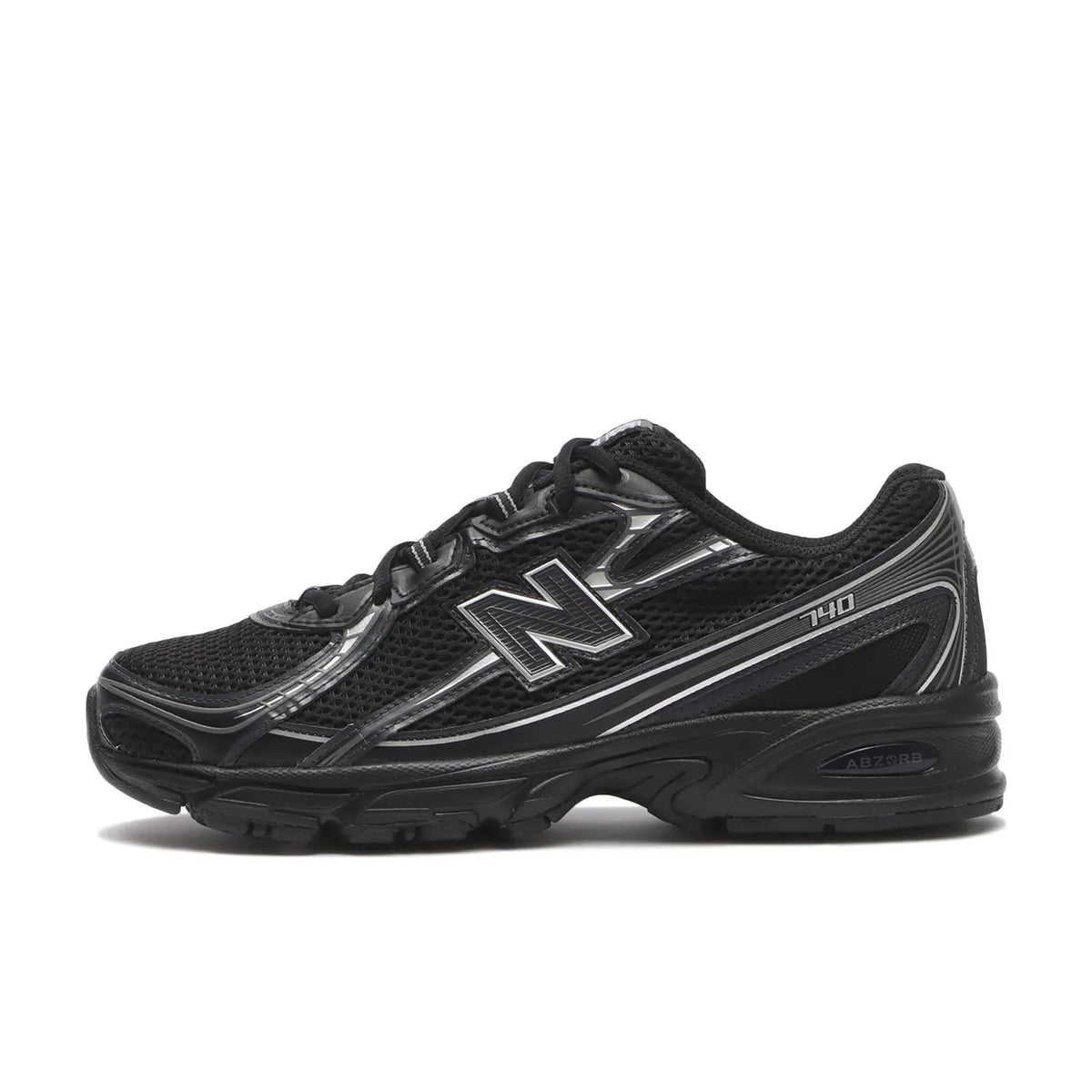New Balance 740v2 Black Grey Silver - 1