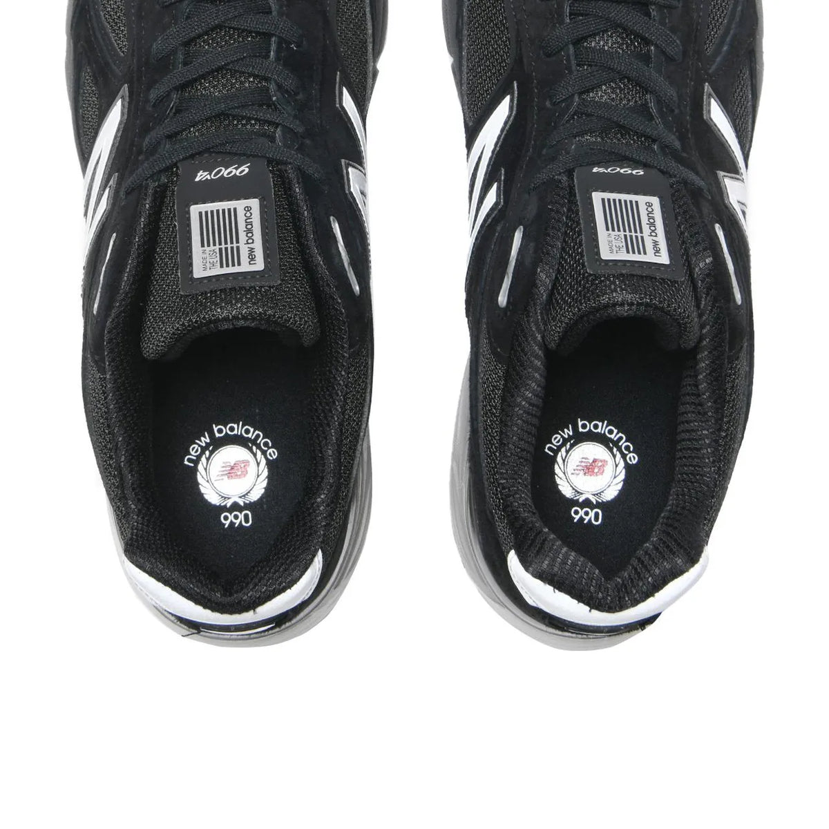 New Balance 990v4 MiUSA Black Silver - 3
